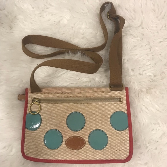Mini Fossil Polkadot Crossbody Bag - Picture 5 of 7